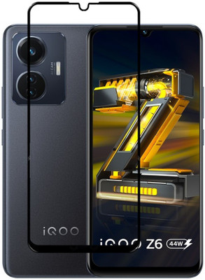 ROYALBASE Edge To Edge Tempered Glass for IQOO Z6 44W(Pack of 1)