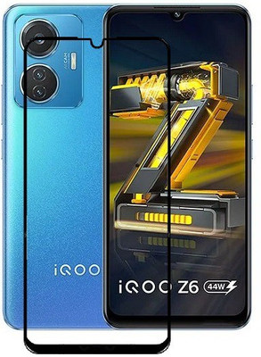 GLOBALCASE Edge To Edge Tempered Glass for IQOO Z6 5G(Pack of 1)