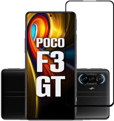 HUGSY Edge To Edge Tempered Glass for POCO F3 GT(Pack of 1)