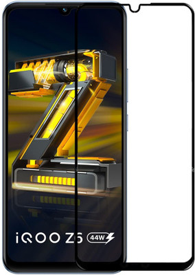 GLOBALCASE Edge To Edge Tempered Glass for IQOO Z6 5G(Pack of 1)