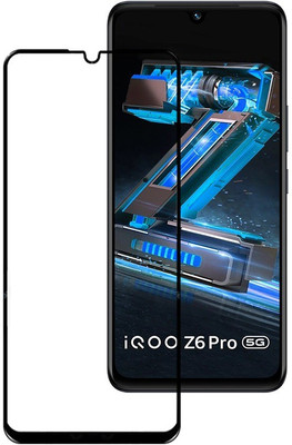 Caseline Edge To Edge Tempered Glass for iQOO Z6 Pro, iQOO Z6 Pro 5G(Pack of 1)
