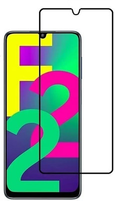 HUGSY Edge To Edge Tempered Glass for Samsung Galaxy F22(Pack of 1)