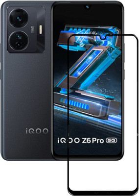 Caseline Edge To Edge Tempered Glass for iQOO Z6 Pro, iQOO Z6 Pro 5G(Pack of 1)