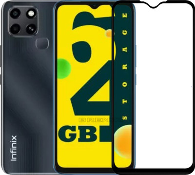 BRENZZ Edge To Edge Tempered Glass for Infinix Smart 6(Pack of 1)