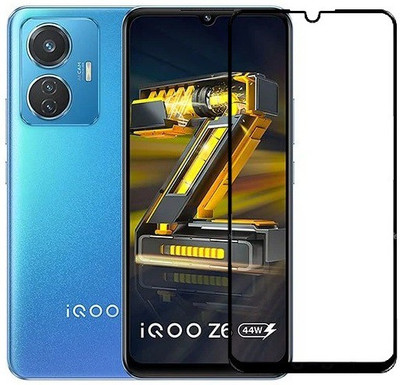 GLOBALCASE Edge To Edge Tempered Glass for IQOO Z6 5G(Pack of 1)