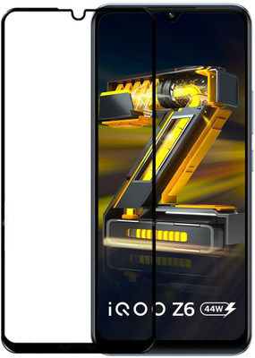 GLOBALCASE Edge To Edge Tempered Glass for IQOO Z6 5G(Pack of 1)