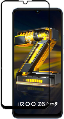GLOBALCASE Edge To Edge Tempered Glass for IQOO Z6 5G(Pack of 1)