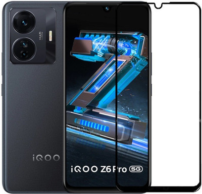 ROYALBASE Edge To Edge Tempered Glass for IQOO Z6 PRO 5G(Pack of 1)