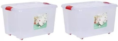 SIDDHESHWAR TRADING Plastic Utility Container  - 25 L(Pack of 2, White)