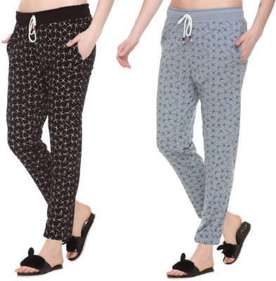 ENOV Printed Women Multicolor Track Pants