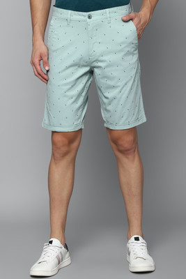 LOUIS PHILIPPE Printed Men Blue Regular Shorts