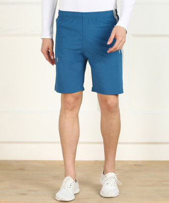 Lemona Solid Men Silver Sports Shorts