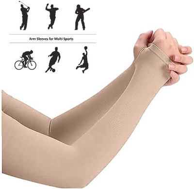 jeniry Full Arm Sleeves & Gloves. UV, Dust & Sun Protective - Unisex Cycling Gloves(Skin)