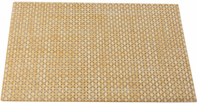 EZ Life Rectangular Pack of 6 Table Placemat(Brown, PVC)