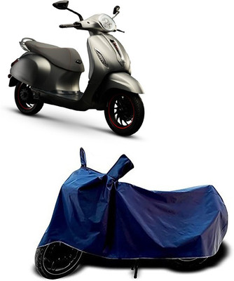 APB estore Two Wheeler Cover for Bajaj(Chetak, Blue)