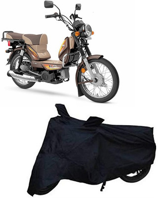 Fclues Two Wheeler Cover for TVS(Sport ES, Black)