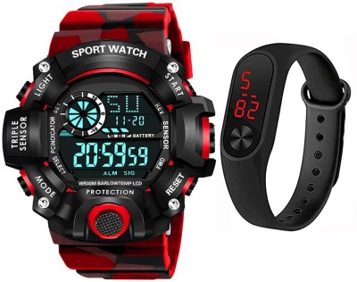 Rozti Exclusive Design Rozti High Quality Watch Men's Kids Watch for Boys Pack of 2 Digital Watch  - For Boys