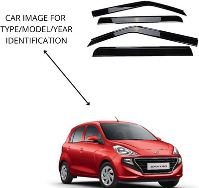 KRISHNA AUTO For Non-convertibles Front, Rear Wind Deflector(HYUNDAI Santro)