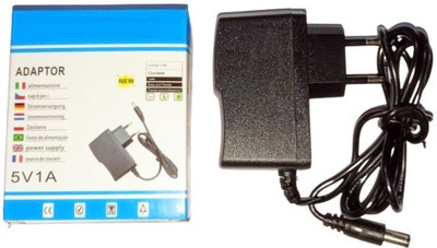 GoodsBazaar 5 Volt 1 Amp 5 Watt Adaptor AC to DC SMPS Power Supply Adapter Charger 5V 1A 5 W Adapter(Power Cord Included)