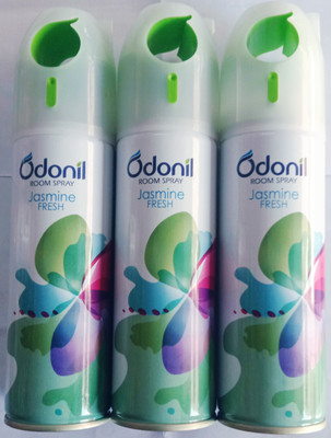 Odonil JASMINE FRESH Car Freshener Spray ROOM SPRAY(3 x 171 ml)