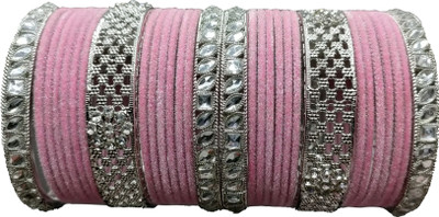 MAMTA'S CREATION Metal, Alloy Cubic Zirconia Bangle Set(Pack of 30)