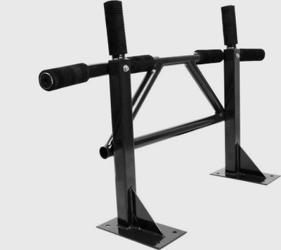 ks creations Wall mounted V shape Chin up/ Pull up bar in Black Chin-up Bar(Black)