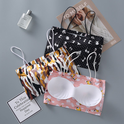 DKOALE Women Cami Bra Lightly Padded Bra(Multicolor)