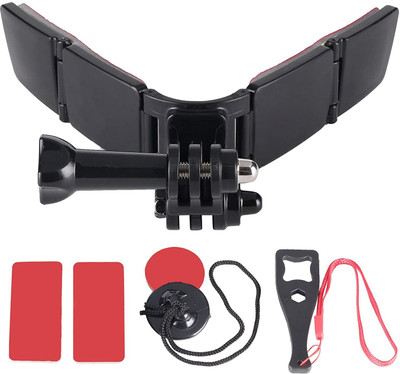 Yantralay Helmet Flat Placement Camera Mount(Black)