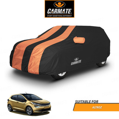 CARMATE Car Cover For Tata Altroz (With Mirror Pockets)(Orange, Black)