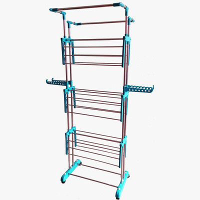 TNC Steel, Plastic Floor Cloth Dryer Stand T-JB2SS-3T-TN001(3 Tier)