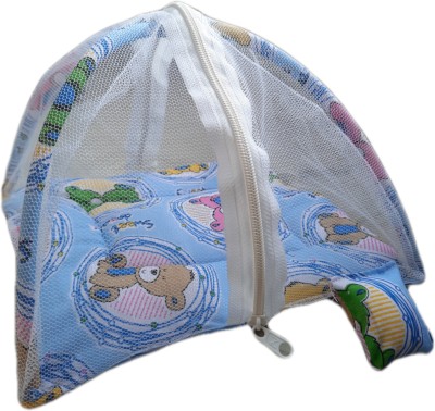 VCORP Laddu Gopal Mosquito Net Bed, Very Good Quality, Washable, Size 0 and poshak Dress(Cotton)