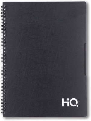 NAVNEET HQ Single Subject Book (14.8cm x 21cm)– A5 Size – 160 pages A5 Note Pad Ruled 160 Pages(Black)