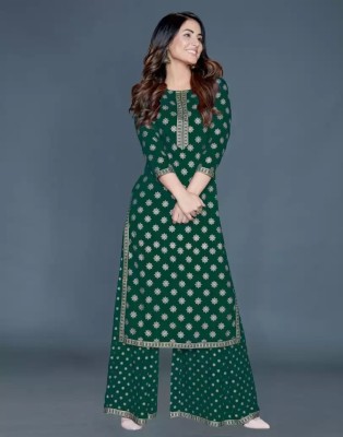 VIRUSKHA Women Kurta Palazzo Set