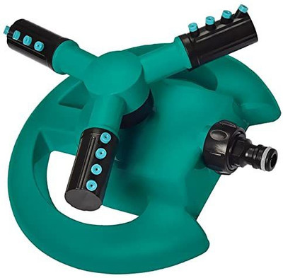 GVJ TRADERS utomatic Garden Sprinkler 360 ° Rotating Adjustable Water Sprinkler, 250 L Hose-end Sprayer(Pack of 1)