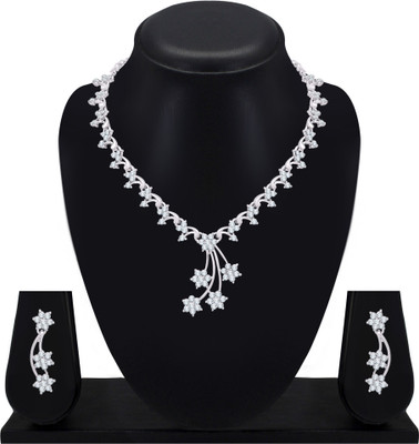 Atasi International Alloy White Jewellery Set(Pack of 1)