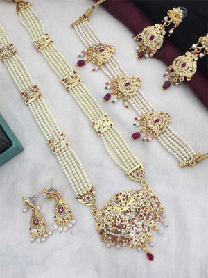 Primectrla Fab Brass Gold-plated Multicolor Jewellery Set(Pack of 1)