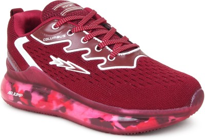 COLUMBUS Boys & Girls Lace Running Shoes(Red)