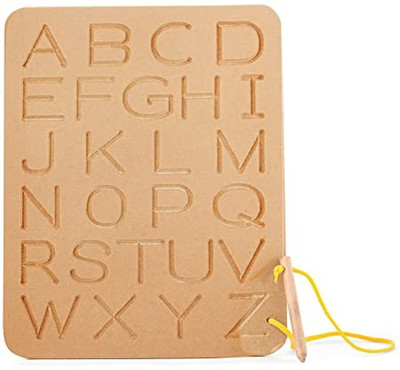 ARVANA Creative 3D Alphabet Tracing Board Game Writing Slate Creative learning Toy(Beige)