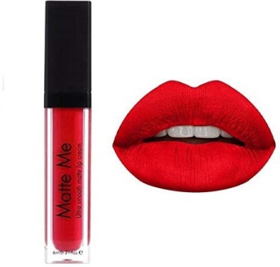 KAIASHA Matte Me h-U+d-a Edition Kiss Proof Long Lasting Beauty Herbal Liquid Lipstick(RED, 6 ml)