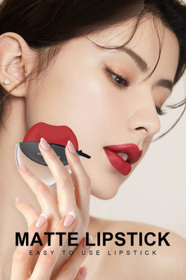 REIMICHI High Pigmented Super Stay, Matte Finish Bold Red Color Lip Shape Lipstick(BOLD RED, 5 g)