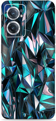 SkinoMania Nord-Ce2-(5G) Mobile Skin(Multicolour Polygon-Blue)