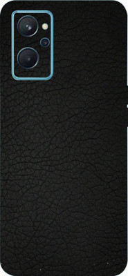 BugguSkin Realme 9i, realme 9i Mobile Skin(Ultra Super Black Leather Skin With High Matte Finish.)