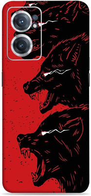 SkinoMania Nord-Ce2-(5G) Mobile Skin(Multicolour Red-Wolf)