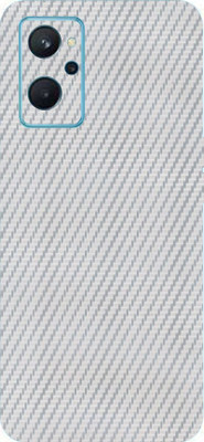 BUGGU Realme 9i Mobile Skin(Ultra Super Silver Carbon Fiber Skin With High Matte Finish.)