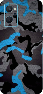 BUGGU Realme 9i Mobile Skin(Ultra Super Camo Blue Skin With High Matte Finish.)