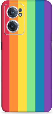 SkinoMania Nord-Ce2-(5G) Mobile Skin(Multicolour Straight-Lines)