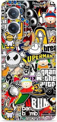 SkinoMania Nord-Ce2-(5G) Mobile Skin(Multicolour Sticker-Bombing)