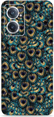 SkinoMania Nord-Ce2-(5G) Mobile Skin(Multicolour Peacock-Feather)