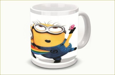 Laxmi Creatives Cool Minions 2 Ceramic Coffee Mug(400 ml)