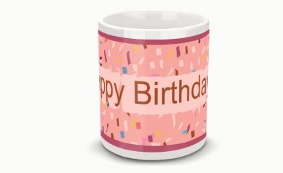 cm enterprises Birthday Greetings Ceramic Coffee Ceramic Coffee Mug(400 ml)